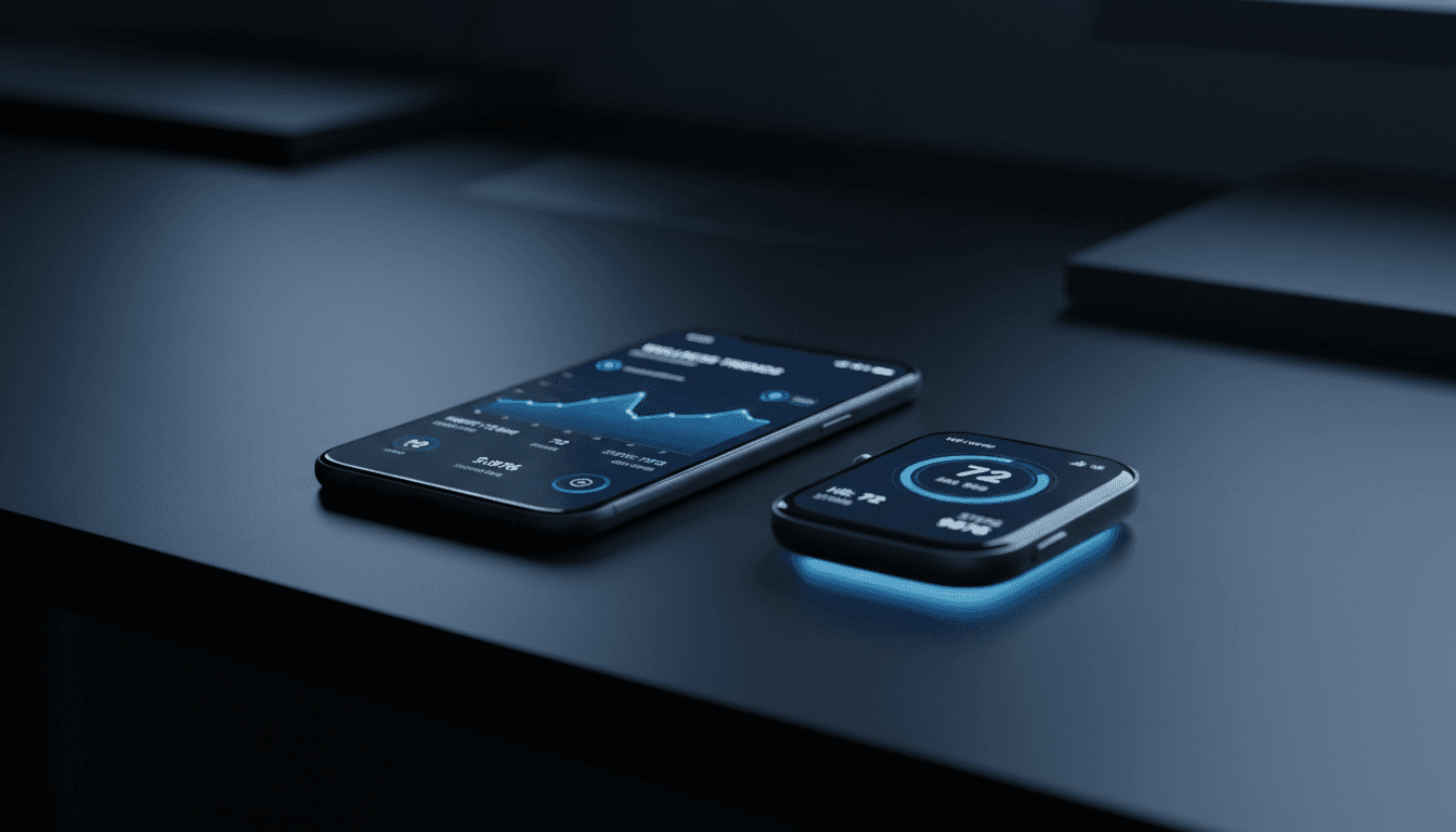 Health monitoring dashboard synchronized across mobile and wearable devices