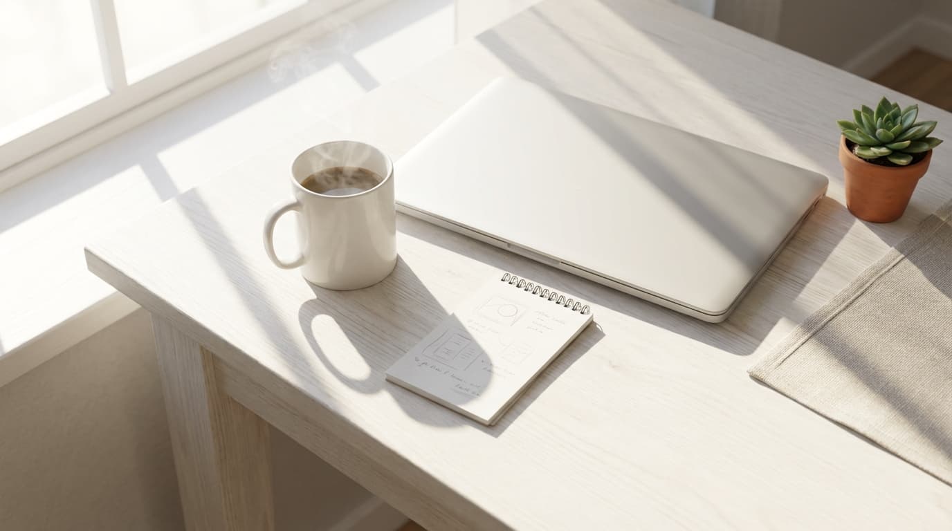 Healthcare professional reviewing biomedical documentation at modern London office desk